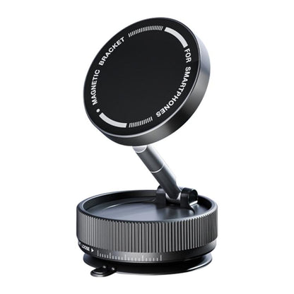 K10A Three-axis Folding Vacuum Adsorption Magnetic Car Phone Holder, K10A (White), K10A (Black)
