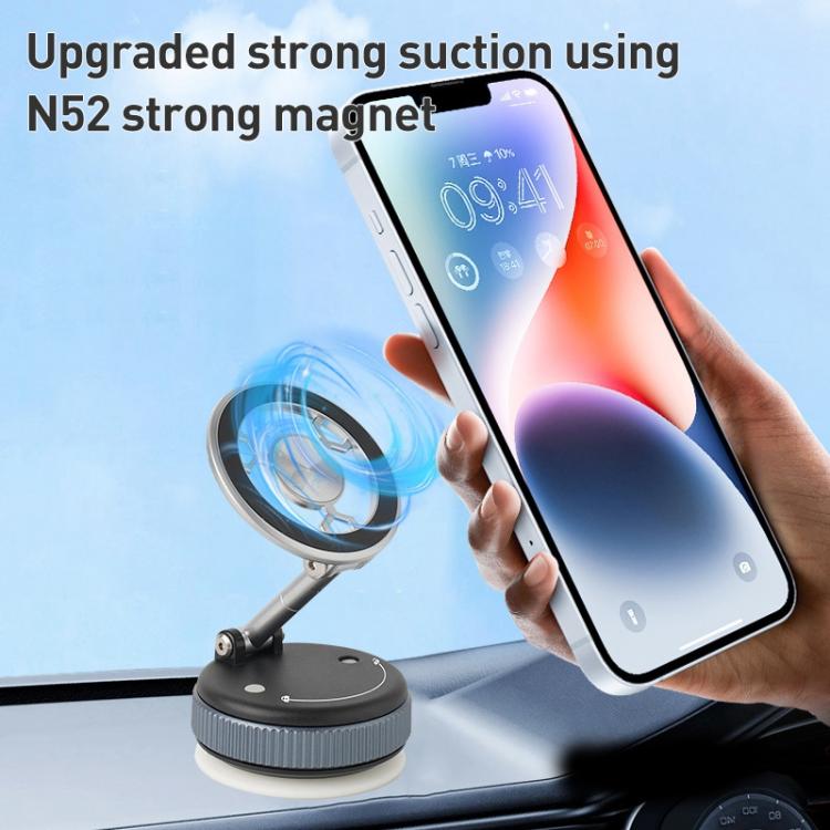 XZK103 Folding Vacuum Adsorption Magnetic Car Phone Holder, XZK103