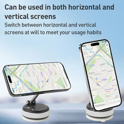 XZK103 Folding Vacuum Adsorption Magnetic Car Phone Holder, XZK103
