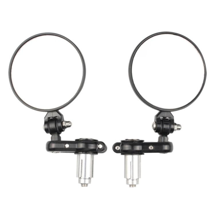 2pcs/Set Folding Motorcycle Handlebar Rearview Mirror Round Reversing Mirror, Universal Reversing Mirror
