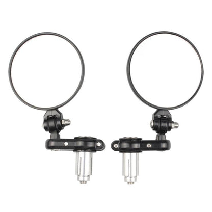 2pcs/Set Folding Motorcycle Handlebar Rearview Mirror Round Reversing Mirror, Universal Reversing Mirror