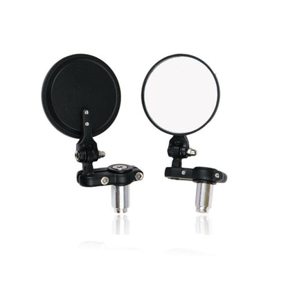 2pcs/Set Folding Motorcycle Handlebar Rearview Mirror Round Reversing Mirror, Universal Reversing Mirror