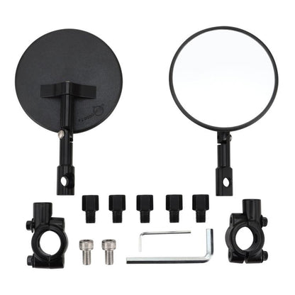 Universal ATV Round Foldable Rearview Mirror Reflective Mirror, Universal ATV