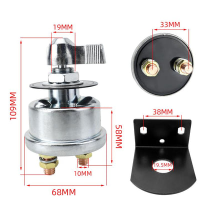 12-24V 200A High Current Battery Disconnect Switch with Bracket