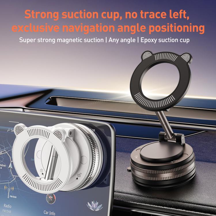 J33 Vacuum Adsorption Magnetic Car Phone Holder, J33 (Black), J33 (White)
