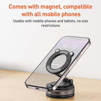 J33 Vacuum Adsorption Magnetic Car Phone Holder, J33 (Black), J33 (White)