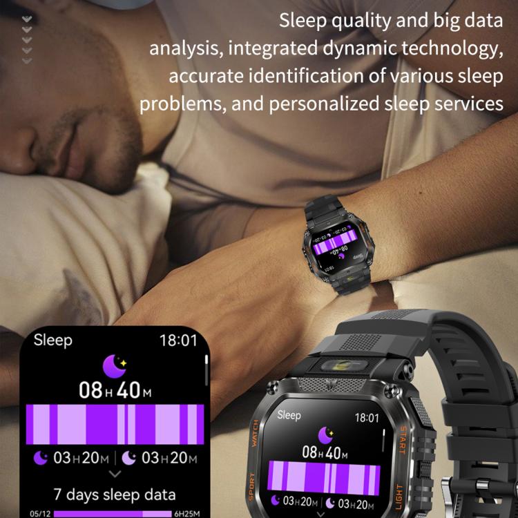 HT34 1.75 inch IPS Screen 3ATM Outdoor Sports BT Smart Watch