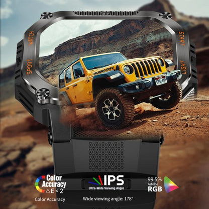 HT34 1.75 inch IPS Screen 3ATM Outdoor Sports BT Smart Watch