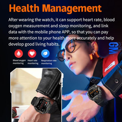 HT34 1.75 inch IPS Screen 3ATM Outdoor Sports BT Smart Watch