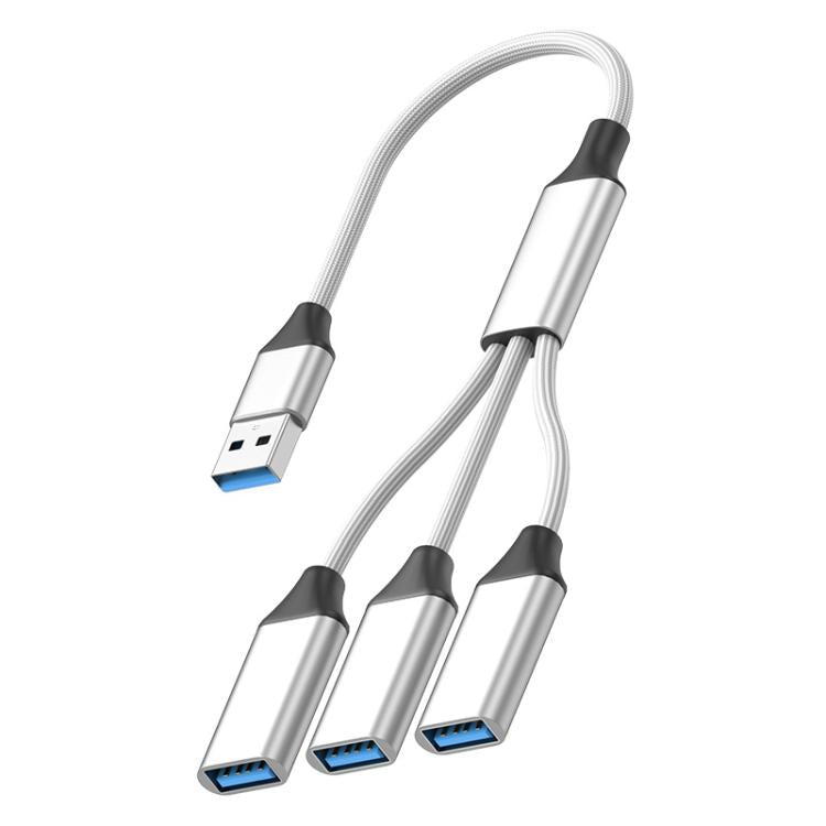 3 in 1 OTG Expander Splitter Dock Station, USB-A to USB-A, USB-C / Type-C to USB-A