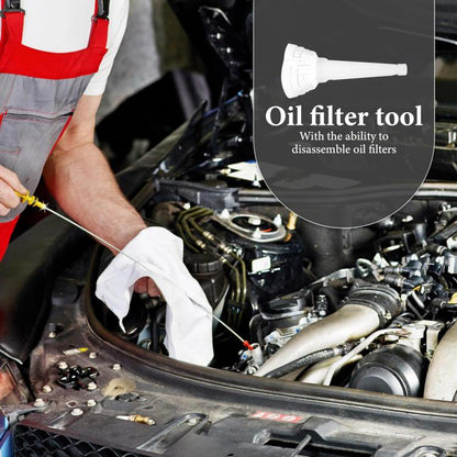 Car Oil Filter Removal Tool Universal Anti-scald Funnel, 235 x 90mm