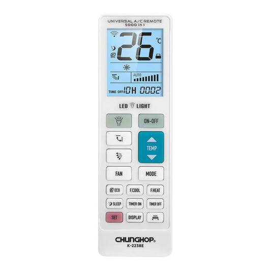 CHUNGHOP K-2238E Universal Air Conditioner Remote Control with Learning Function, K-2238E