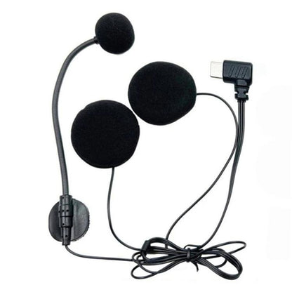 Type-C Elbow Motorcycle Half Helmet Intercom Headset Microphone, Type-C Elbow
