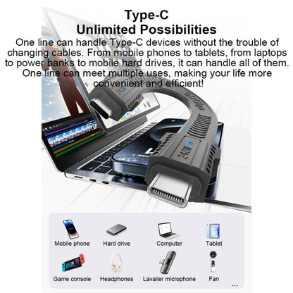 Portable Keychain 80Gbps 240W USB4 Type-C / USB-C Charging Cable