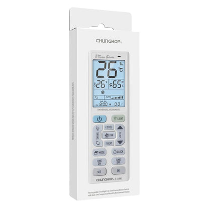 CHUNGHOP K-3308E Universal Air Conditioner Remote Control with Flashlight and LCD Backlight, K-3308E