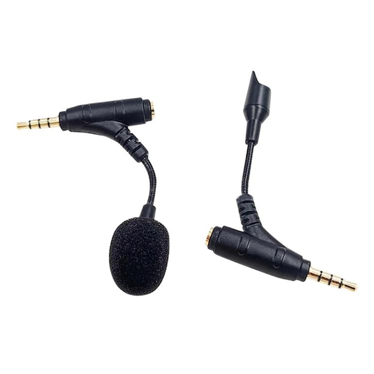3.5mm Elbow Dual Ports Microphone for Mobile Live Broadcast, 3.5mm Ports
