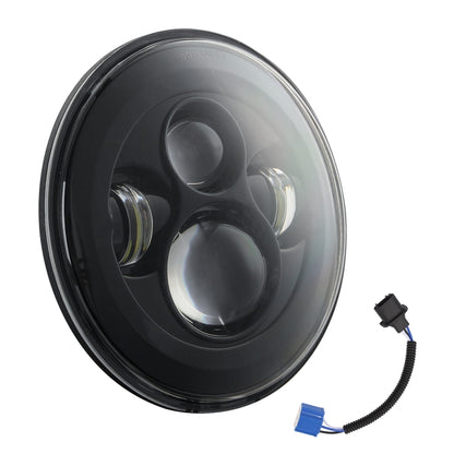 7 inch H4 / H13 DC 9V-30V 4000LM 6000K 40W 7 inch Car Round Shape LED Headlight Lamps for Jeep Wrangler, DC 9V-30V 4000LM 6000K 40W