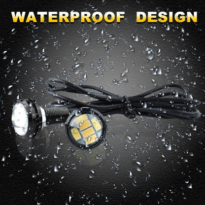 10 PCS 23mm 6LEDs SMD-5730 DC9-80V Motorcycle Eagle Eye Light, 6LEDs SMD-5730, 6LEDs SMD-5730(White Light)