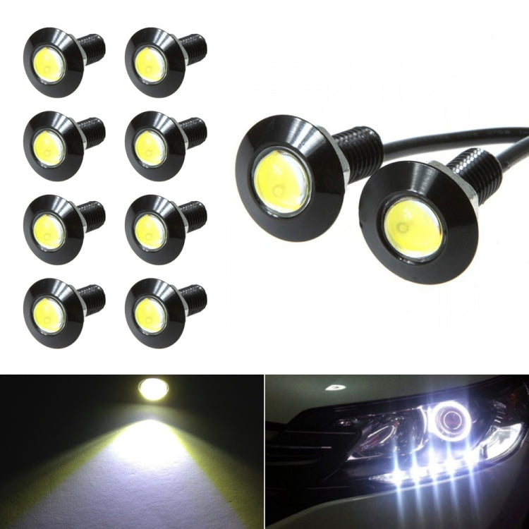 10 PCS 23mm 1.5W DC9-80V Motorcycle Eagle Eye Light Single Lens, 23mm Single Lens(White Light), 23mm Single Lens(Red Light), 23mm Single Lens(Yellow Light)