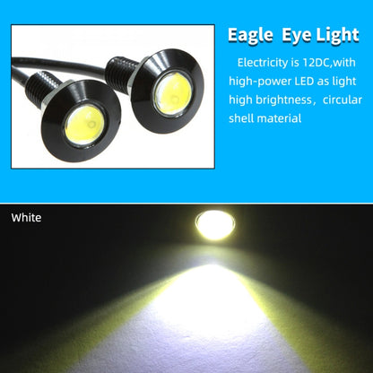 10 PCS 23mm 1.5W DC9-80V Motorcycle Eagle Eye Light Single Lens, 23mm Single Lens(White Light), 23mm Single Lens(Red Light), 23mm Single Lens(Yellow Light)