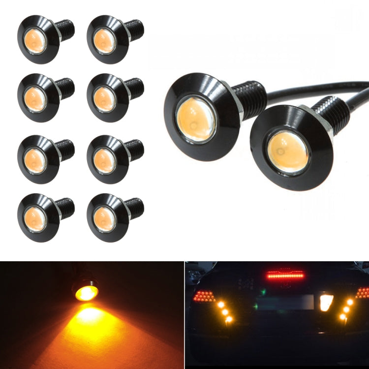 10 PCS 23mm 1.5W DC9-80V Motorcycle Eagle Eye Light Single Lens, 23mm Single Lens(White Light), 23mm Single Lens(Red Light), 23mm Single Lens(Yellow Light)