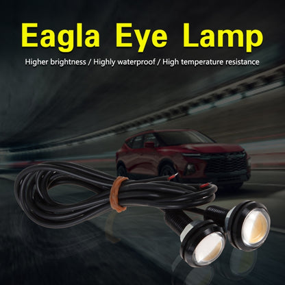 10 PCS 18mm 1.5W DC9-80V Motorcycle Eagle Eye Light Double Lens, 18mm Double Lens(Yellow Light), 18mm Double Lens(Red Light), 18mm Double Lens(White Light)