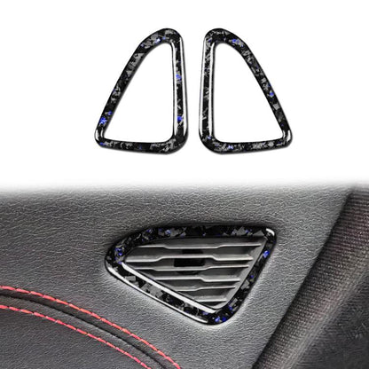 2pcs/Set Forged Gold Foil Carbon Fiber Car Door Air Outlet Decorative Sticker for Chevrolet Corvette C8 2020-, Left and Right Driver, Door Air Outlet