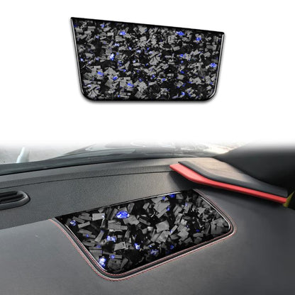 Forged Gold Foil Carbon Fiber Car Front Passenger Seat Panel Decorative Sticker for Chevrolet Corvette C8 2020-, Left Driver, Front Passenger Seat Panel, Left Driver