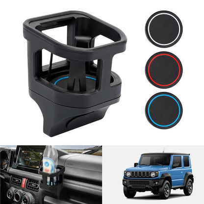 For Suzuki Jimny JB74 / JB64 2018- Car Air Outlet Water Cup Holder, with 3pcs Anti-slip Mats, Water Cup Holder
