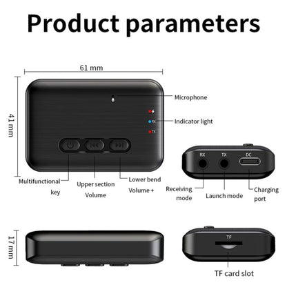 2 in 1 Car Bluetooth AUX Receiver Transmitter Bluetooth Audio Adapter, A28