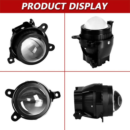 T11 2pcs/Pack 55W 3 inch High Power Dual Lens Fog Light, Low Holder for LADA Priora 2007-2013, High Holder for LADA VAZ 2170 / 2171 / 2072, Left and Right Oblique Angle for LADA 2190 / 2192