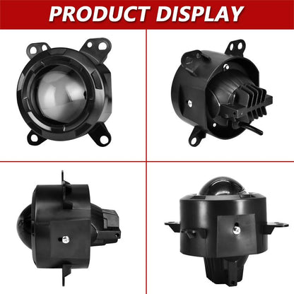 T14 2pcs/Pack 55W 3 inch High Power Dual Lens Fog Light Left and Right Mount Holder Style, For DAF Trucks