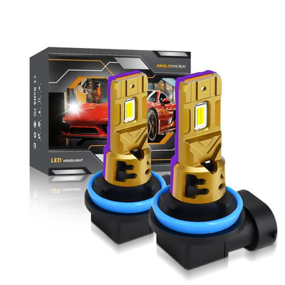 2pcs/Pack 35W 3000LM 6500K IP68 Waterproof Car LED Headlight Bulb, 9005, 9006, H1, H4, H7, H11