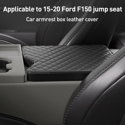 Car Central Armrest Box Protective Leather Cover Mat for Ford F150 2015-2022, For Ford F150 2015-2022