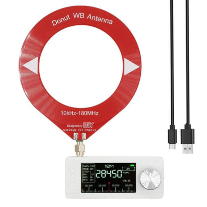 SI4732 1.9 inch IPS Display Portable Radio 0.5-108 MHz LSB USB AM FM Pocket Mini Radio, Telescopic Antenna + USB, Black Round Antenna + USB, Red Round Antenna + USB, Blue Round Antenna + USB