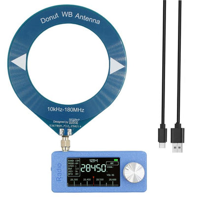 SI4732 1.9 inch IPS Display Portable Radio 0.5-108 MHz LSB USB AM FM Pocket Mini Radio, Telescopic Antenna + USB, Black Round Antenna + USB, Red Round Antenna + USB, Blue Round Antenna + USB