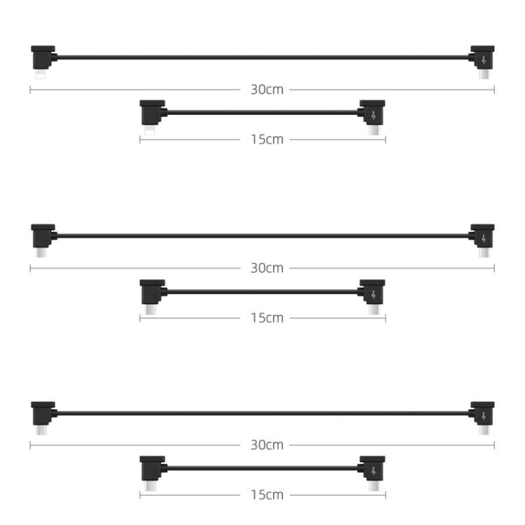 BRDRC Converting Data Cable for DJI Mini 4 Pro / Mavic 3 / Air 2 / Air 2S, 15cm Type-C to Type-C, 15cm Type-C to Android, 15cm Type-C to 8 Pin, 30cm Type-C to Type-C, 30cm Type-C to Android, 30cm Type-C to Android + Holder, 30cm Type-C to 8 Pin + Holder