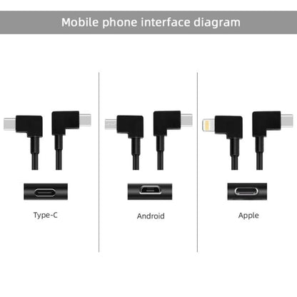 BRDRC Data Cable for DJI Mavic Air 2 / Air 2S / Mini 2, 30cm Type-C to Type-C, 30cm Type-C to 8 Pin