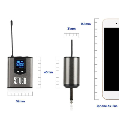 XTUGA A2 UHF Lavalier Headworn Wireless Microphone with Bodypack Transmitter, A2