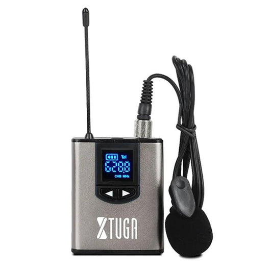 XTUGA A2 UHF Lavalier Headworn Wireless Microphone with Bodypack Transmitter, A2