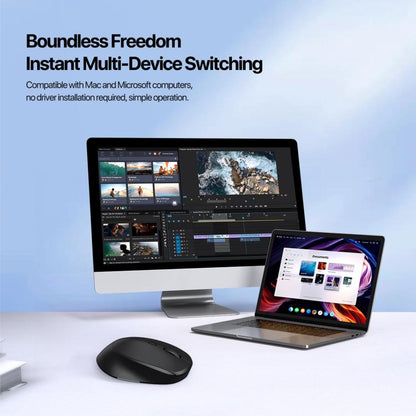 DUX DUCIS DM Series Bluetooth 2.4GHz Wireless Mouse, 1600/1200/800DPI