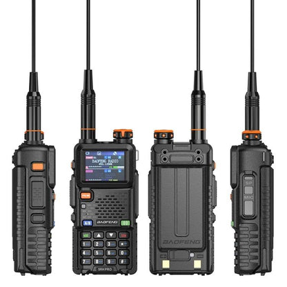 Baofeng 5RH PRO Handheld GPS/Beidou System Positioning Bluetooth Programmable Intercom, EU Plug, US Plug
