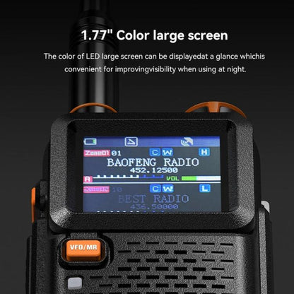 Baofeng 5RH PRO Handheld GPS/Beidou System Positioning Bluetooth Programmable Intercom, EU Plug, US Plug