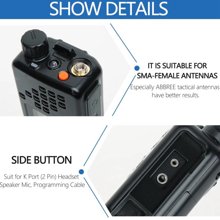 Baofeng AR-152 1.77 inch LCD FM Handheld Walkie Talkie, EU Plug, US Plug