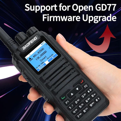Baofeng DM-1701 1.77 inch Ccolor Screen DMR Direct Dual Capacity Standard Handheld Walkie Talkie, EU Plug, US Plug
