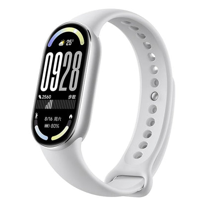 Original Xiaomi Smart Band 10, 1.72 inch AMOLED Screen 5ATM Waterproof Smart Watch, Support Blood Oxygen / Heart Rate Monitor, Smart Band 10 Black, Smart Band 10 Silver