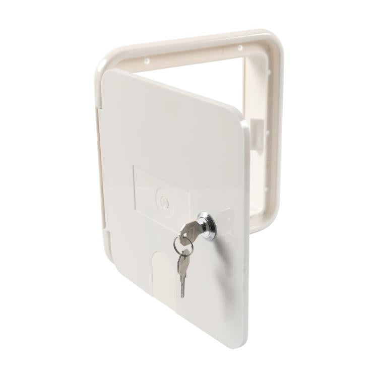 RV / Camper Power Cable Hatch with Screws and Key, Power Cable Hatch