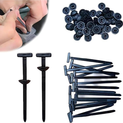 100pcs / Pack PP Universal Cable Tie Buckle, 100pcs / Pack