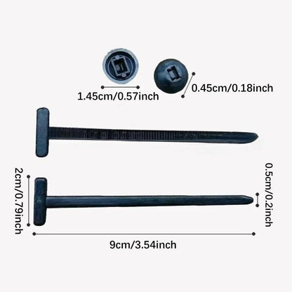 100pcs / Pack PP Universal Cable Tie Buckle, 100pcs / Pack