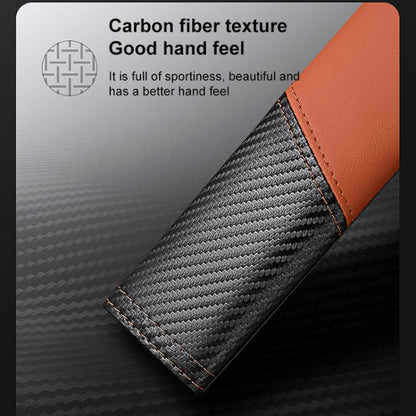 Car Leather Carbon Fiber Stitching Seat Belt Shoulder Guard